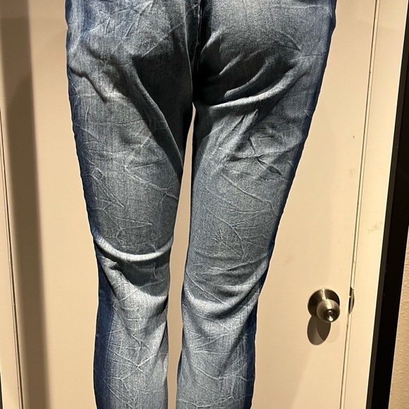 Blue Skinny Jeans with Natural Fading - Picture 9 of 13